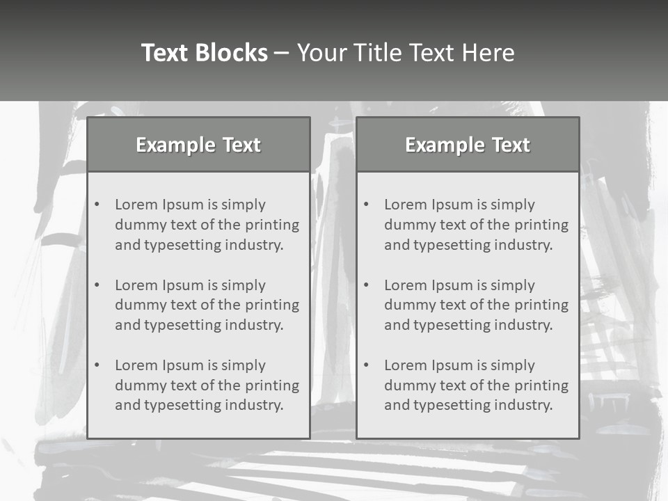 A Black And White Picture Of A City PowerPoint Template