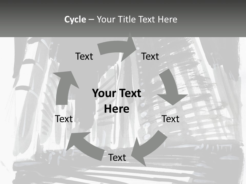 A Black And White Picture Of A City PowerPoint Template