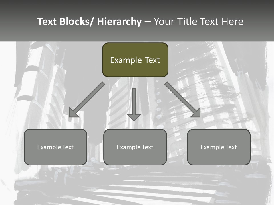 A Black And White Picture Of A City PowerPoint Template