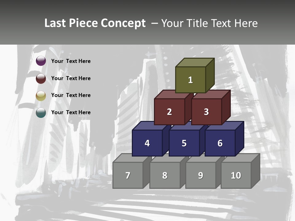 A Black And White Picture Of A City PowerPoint Template