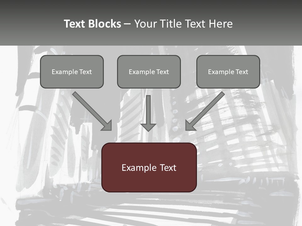 A Black And White Picture Of A City PowerPoint Template