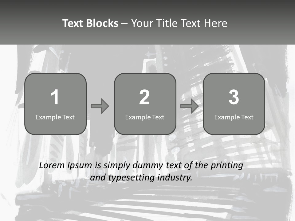 A Black And White Picture Of A City PowerPoint Template