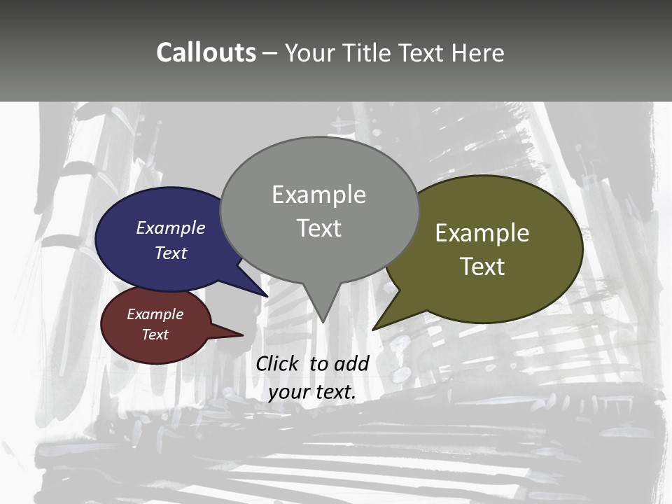 A Black And White Picture Of A City PowerPoint Template