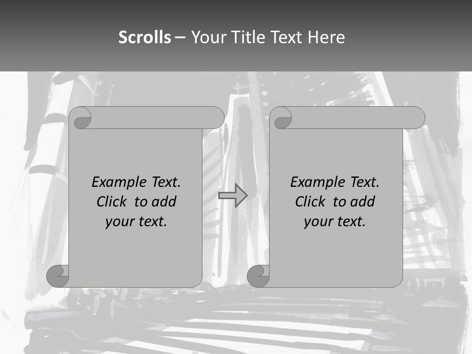 A Black And White Picture Of A City PowerPoint Template