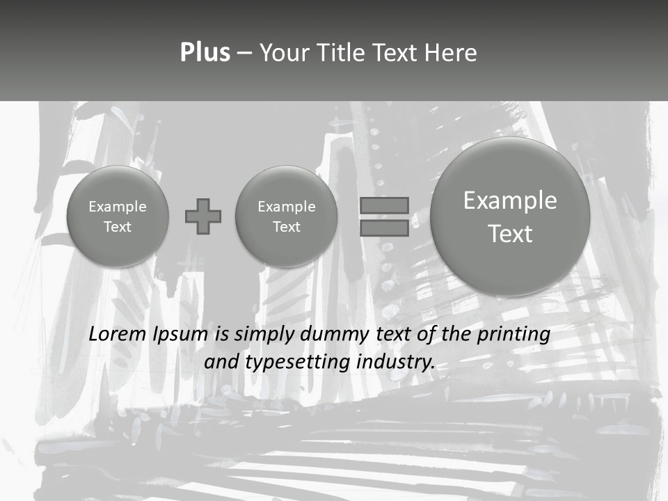 A Black And White Picture Of A City PowerPoint Template
