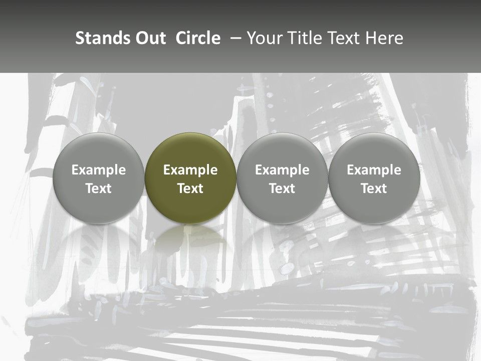 A Black And White Picture Of A City PowerPoint Template