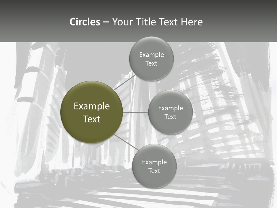 A Black And White Picture Of A City PowerPoint Template