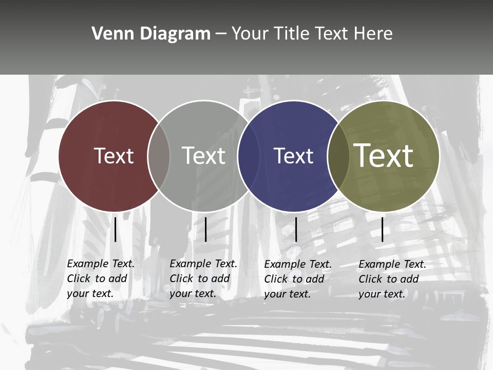 A Black And White Picture Of A City PowerPoint Template