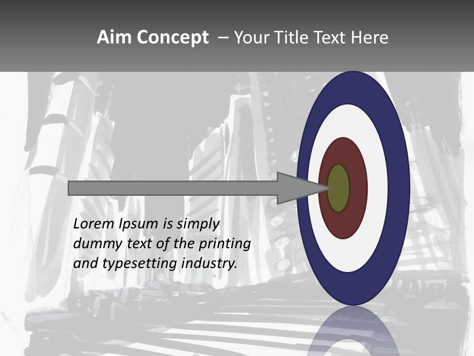 A Black And White Picture Of A City PowerPoint Template