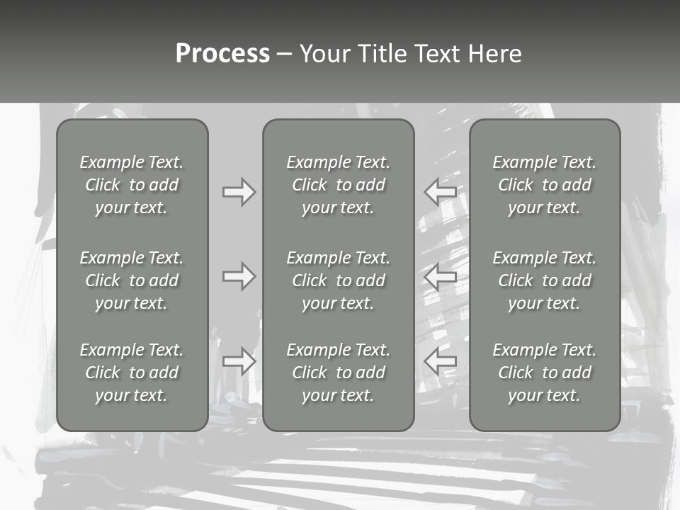 A Black And White Picture Of A City PowerPoint Template