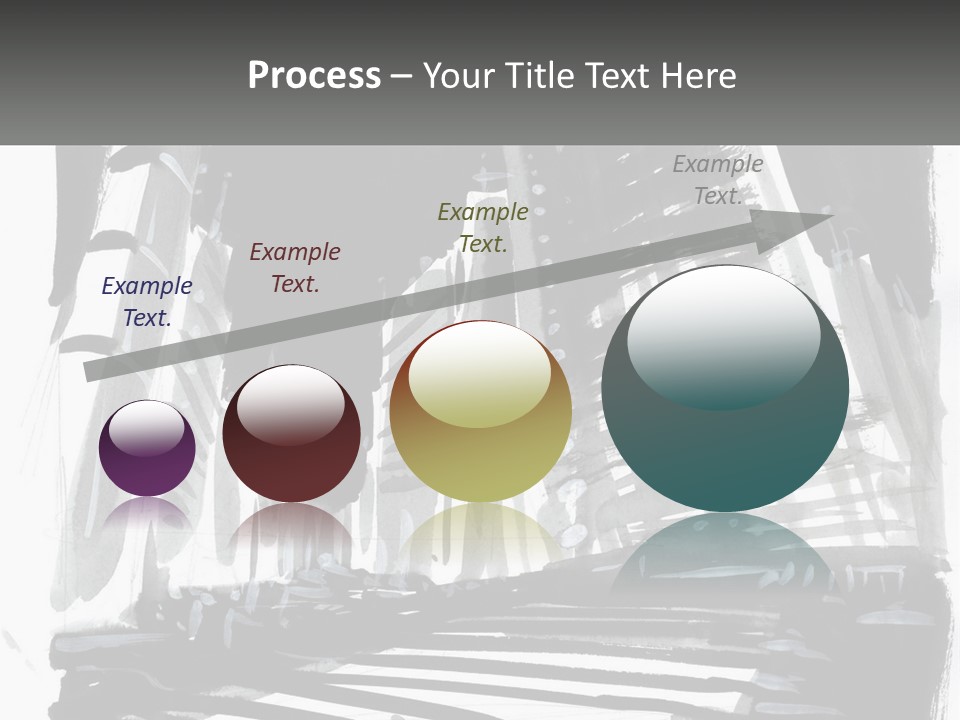 A Black And White Picture Of A City PowerPoint Template