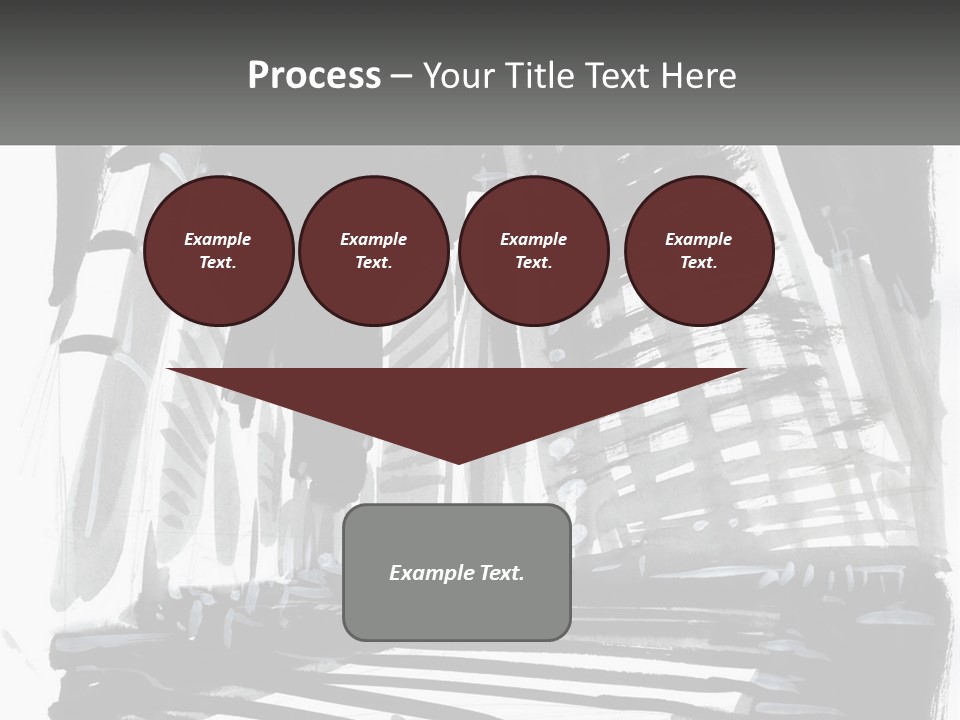 A Black And White Picture Of A City PowerPoint Template