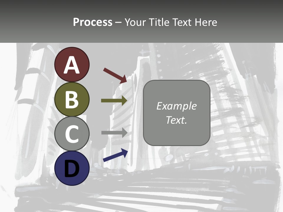 A Black And White Picture Of A City PowerPoint Template
