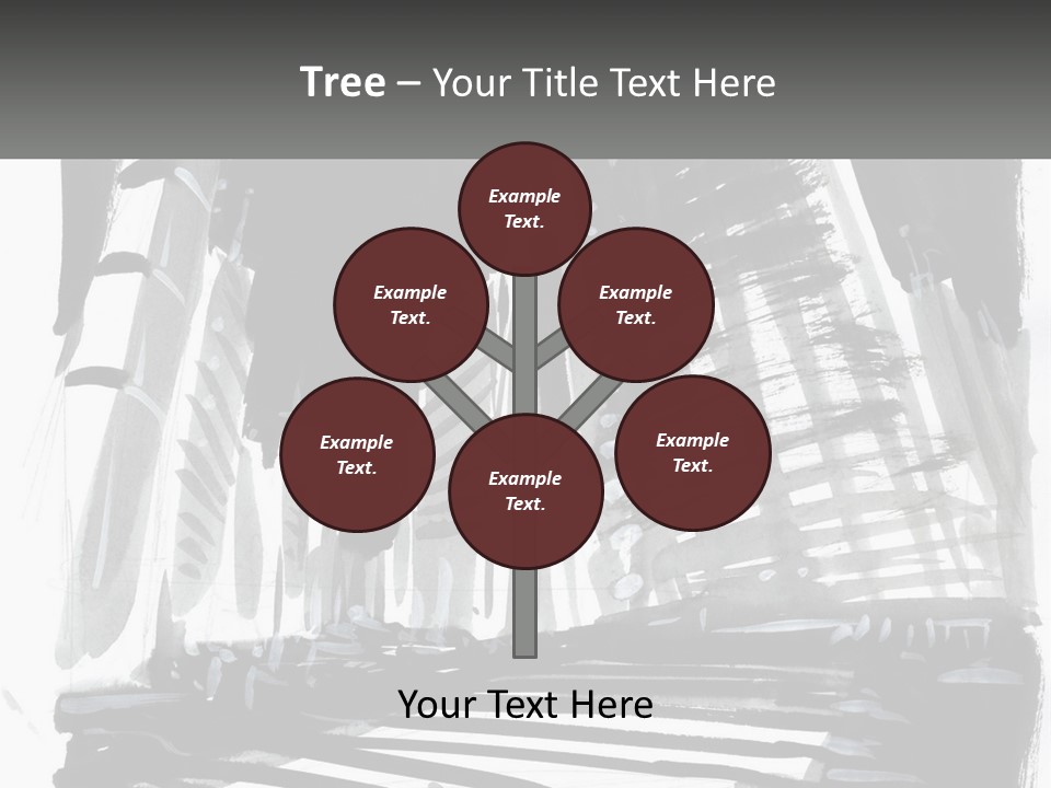 A Black And White Picture Of A City PowerPoint Template