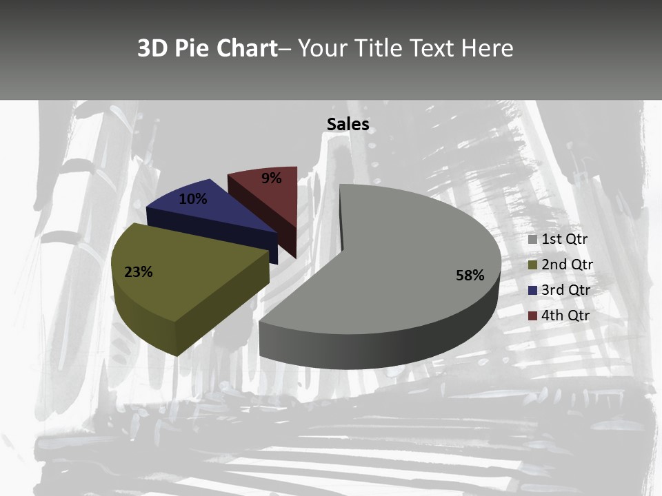 A Black And White Picture Of A City PowerPoint Template