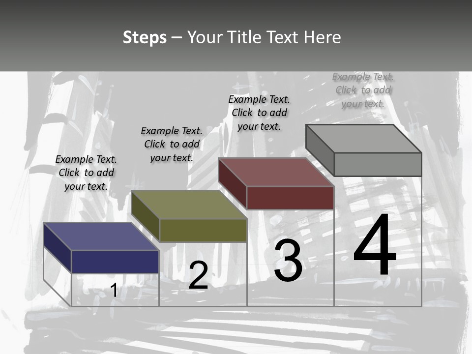 A Black And White Picture Of A City PowerPoint Template