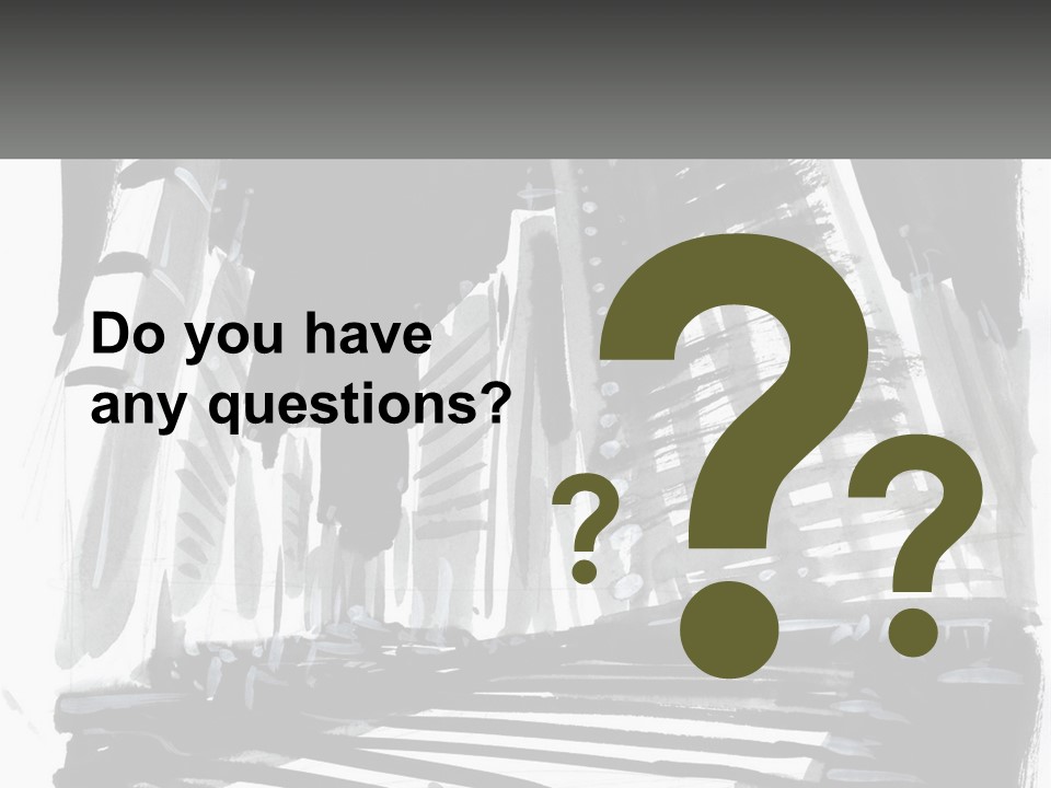 A Black And White Picture Of A City PowerPoint Template