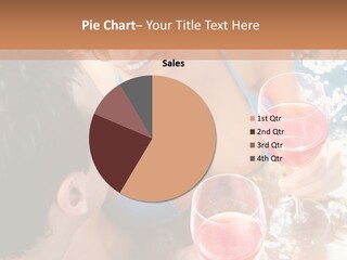 A Woman In A Bikini Holding Two Glasses Of Wine PowerPoint Template