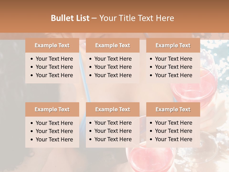 A Woman In A Bikini Holding Two Glasses Of Wine PowerPoint Template