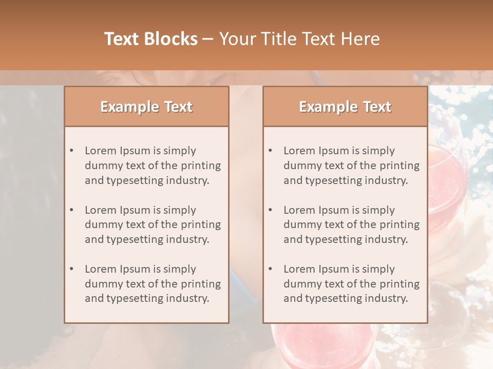 A Woman In A Bikini Holding Two Glasses Of Wine PowerPoint Template