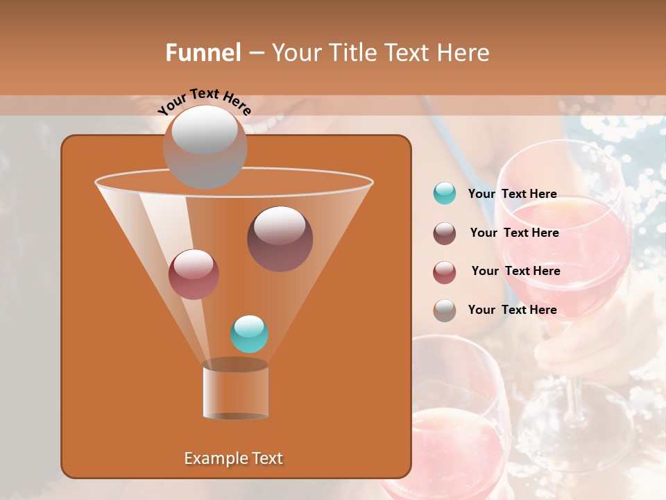 A Woman In A Bikini Holding Two Glasses Of Wine PowerPoint Template