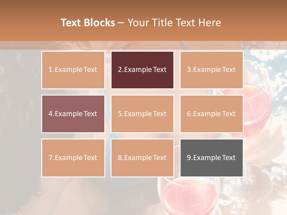 A Woman In A Bikini Holding Two Glasses Of Wine PowerPoint Template