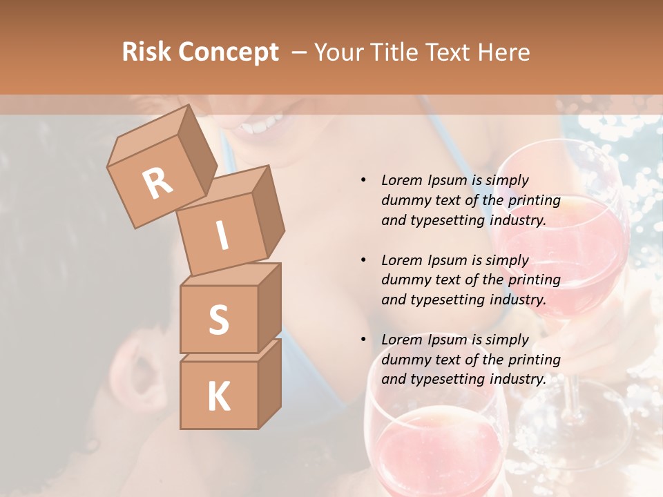 A Woman In A Bikini Holding Two Glasses Of Wine PowerPoint Template