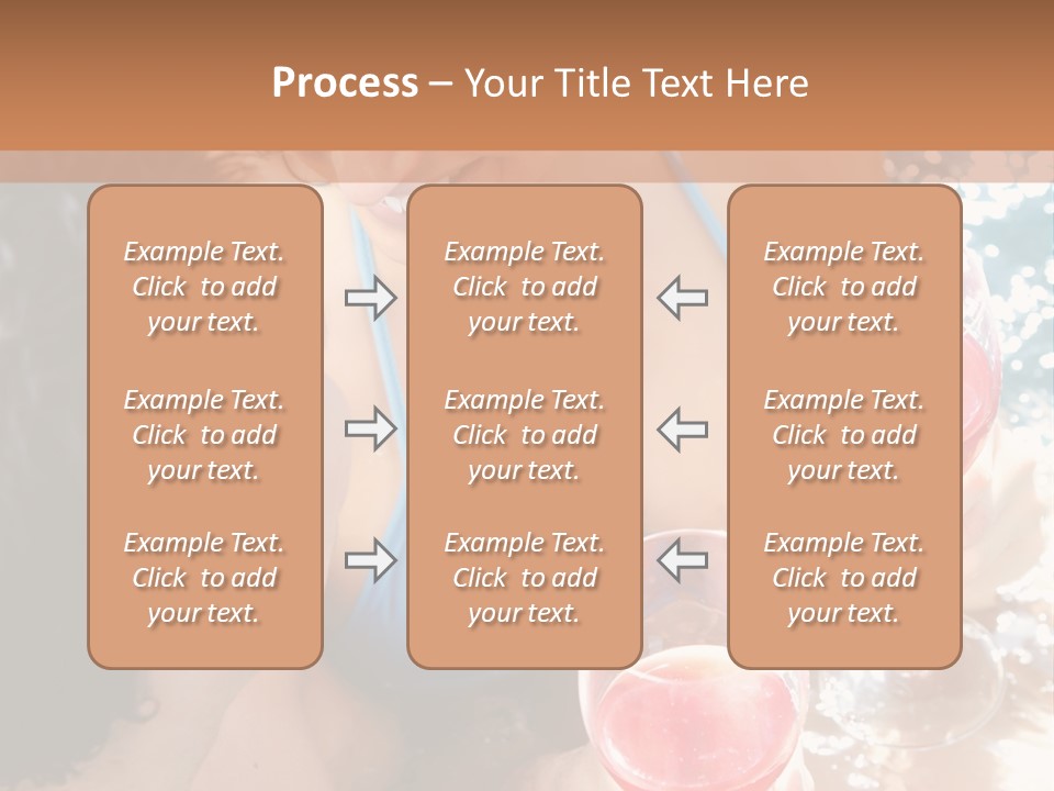 A Woman In A Bikini Holding Two Glasses Of Wine PowerPoint Template