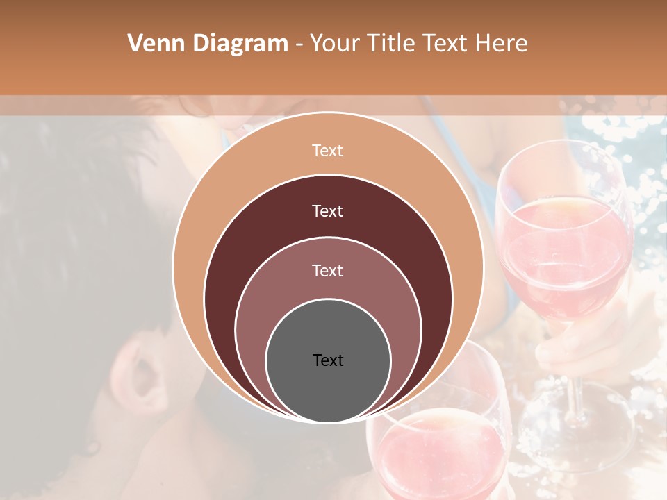 A Woman In A Bikini Holding Two Glasses Of Wine PowerPoint Template