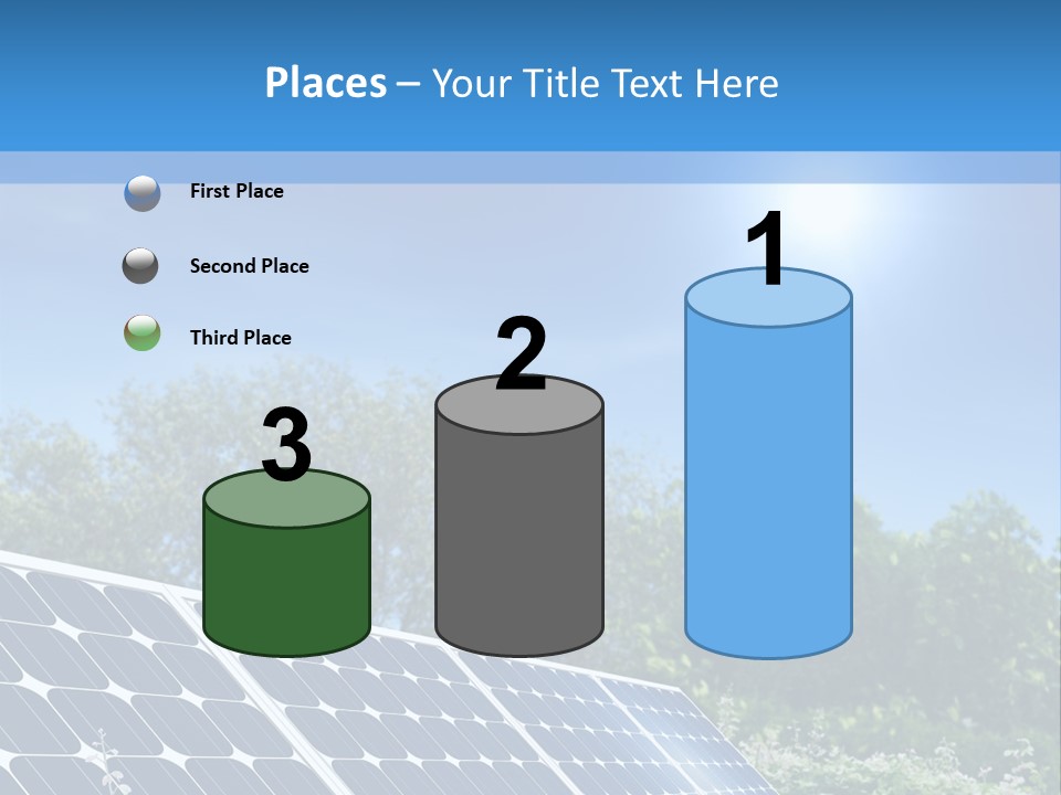 A Solar Panel In The Middle Of A Field PowerPoint Template