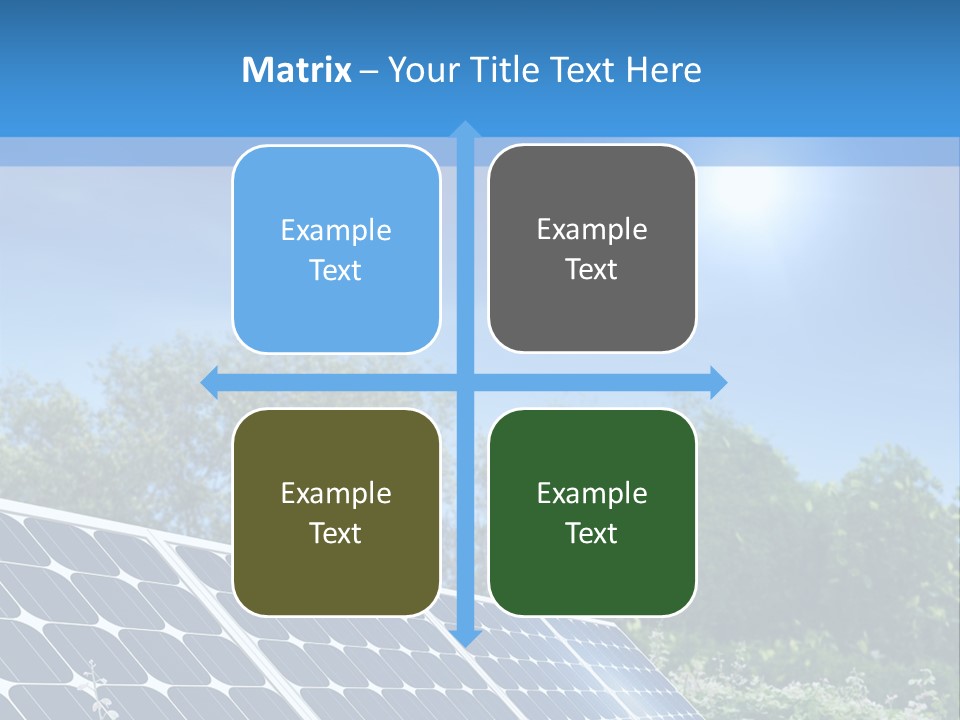 A Solar Panel In The Middle Of A Field PowerPoint Template