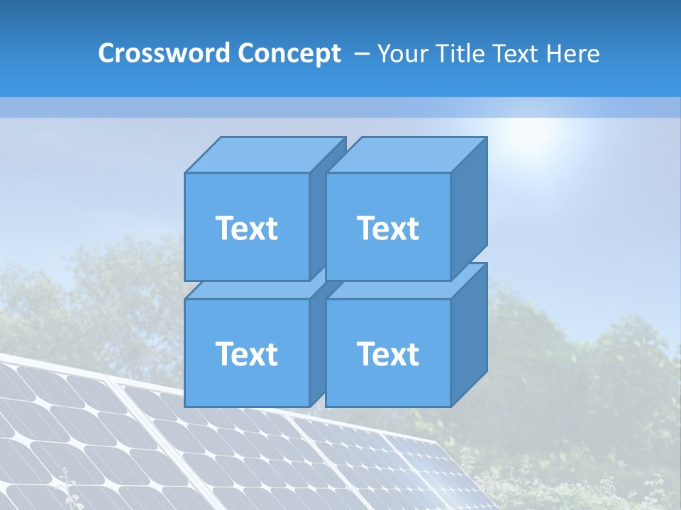 A Solar Panel In The Middle Of A Field PowerPoint Template