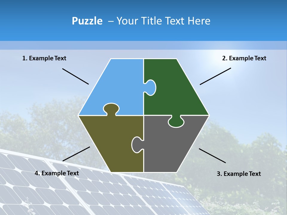 A Solar Panel In The Middle Of A Field PowerPoint Template