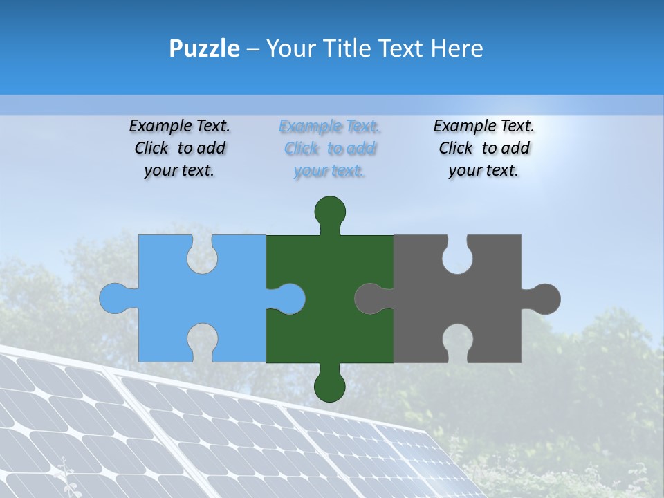 A Solar Panel In The Middle Of A Field PowerPoint Template