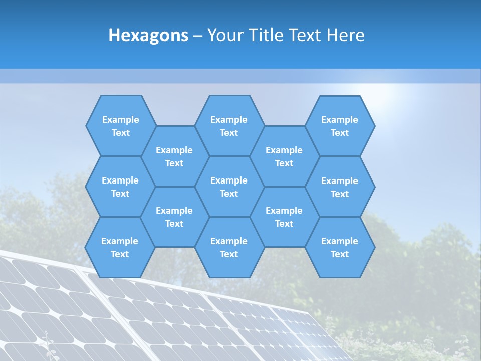 A Solar Panel In The Middle Of A Field PowerPoint Template