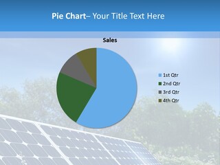 A Solar Panel In The Middle Of A Field PowerPoint Template