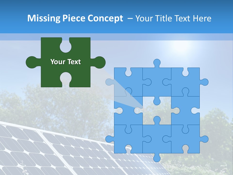 A Solar Panel In The Middle Of A Field PowerPoint Template