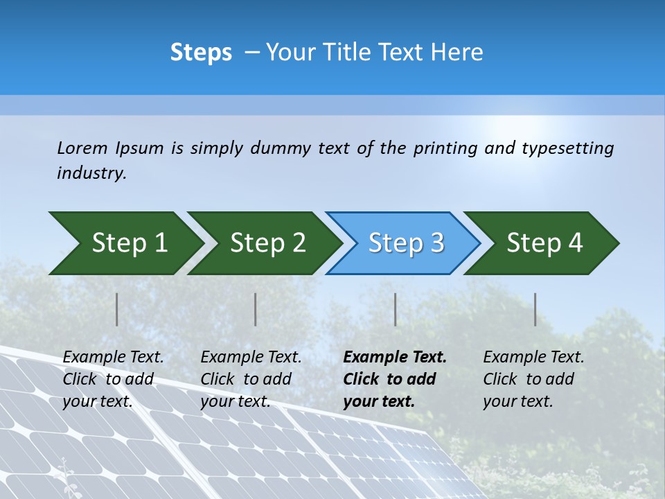 A Solar Panel In The Middle Of A Field PowerPoint Template