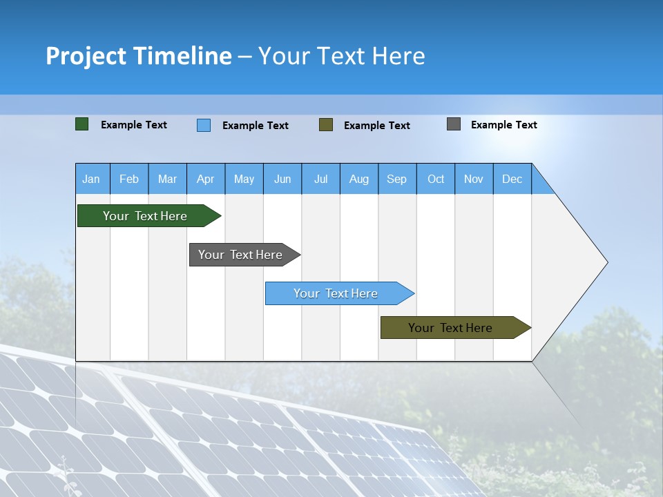 A Solar Panel In The Middle Of A Field PowerPoint Template