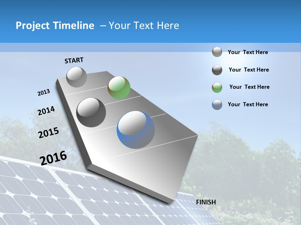A Solar Panel In The Middle Of A Field PowerPoint Template