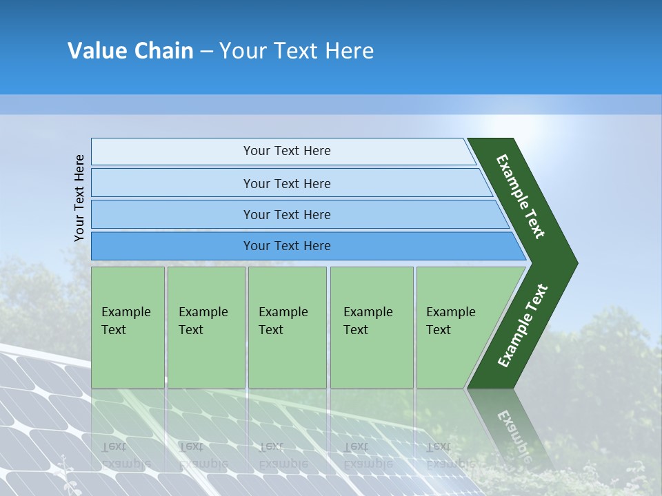 A Solar Panel In The Middle Of A Field PowerPoint Template