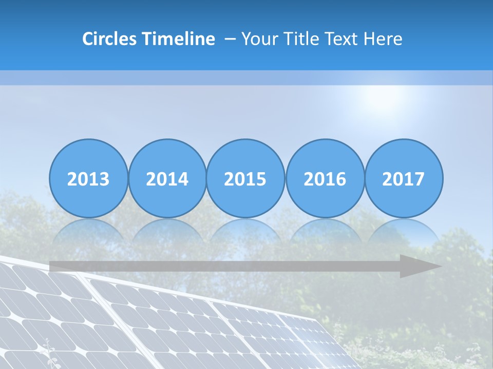 A Solar Panel In The Middle Of A Field PowerPoint Template