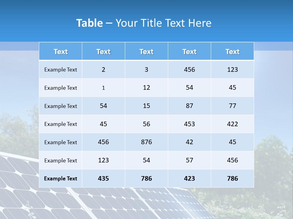 A Solar Panel In The Middle Of A Field PowerPoint Template