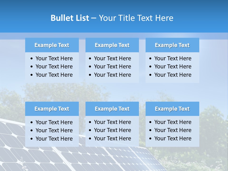 A Solar Panel In The Middle Of A Field PowerPoint Template