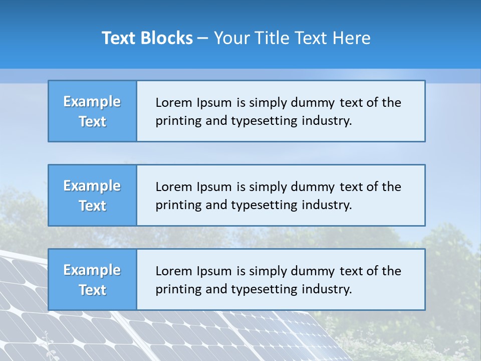 A Solar Panel In The Middle Of A Field PowerPoint Template