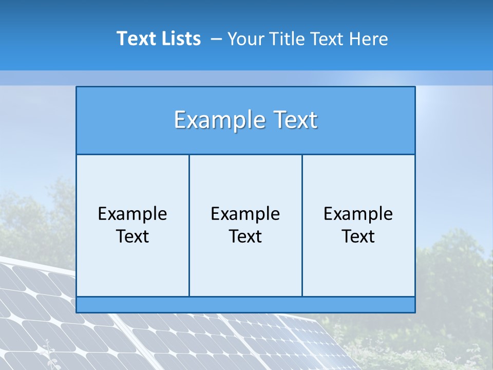 A Solar Panel In The Middle Of A Field PowerPoint Template