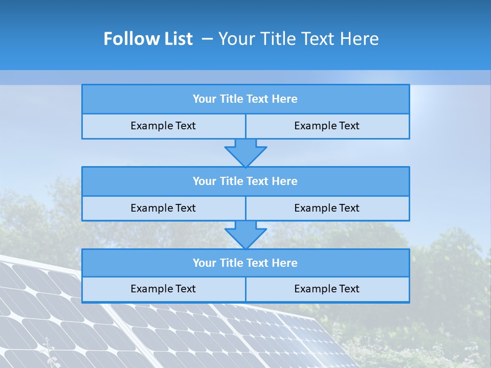A Solar Panel In The Middle Of A Field PowerPoint Template