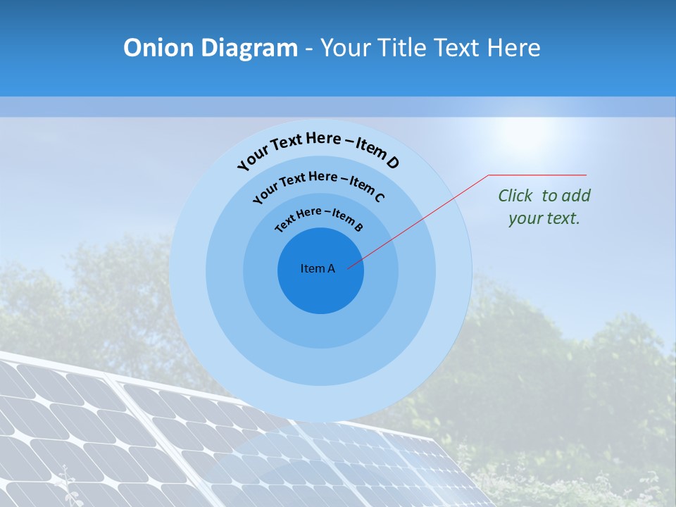 A Solar Panel In The Middle Of A Field PowerPoint Template