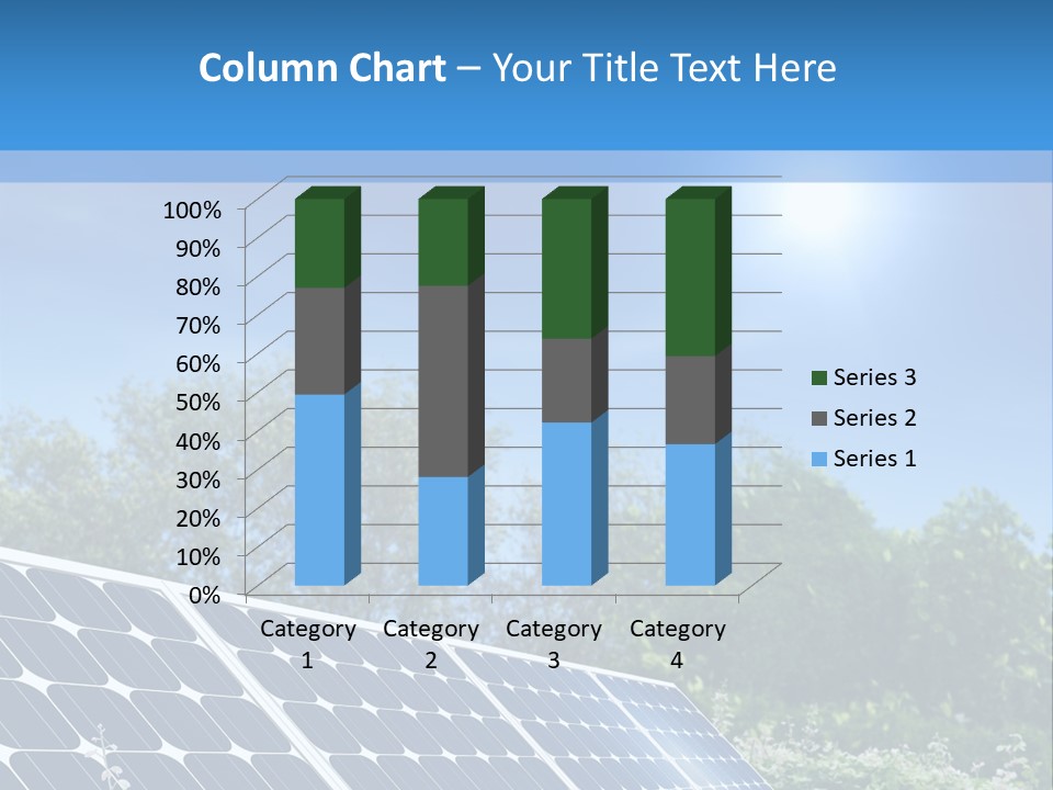 A Solar Panel In The Middle Of A Field PowerPoint Template