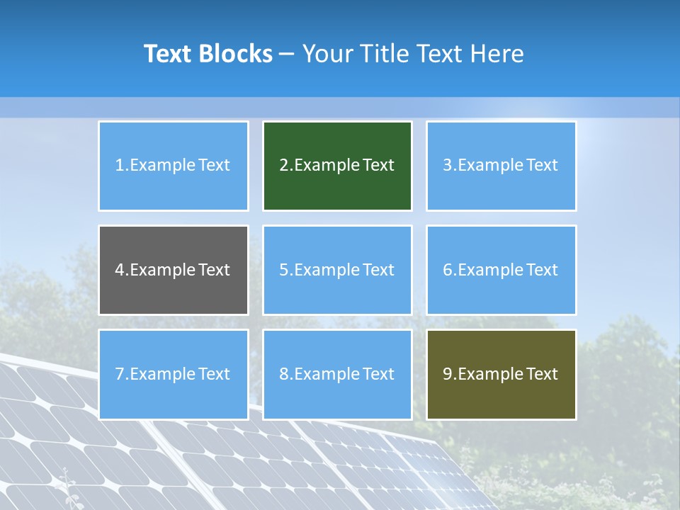 A Solar Panel In The Middle Of A Field PowerPoint Template
